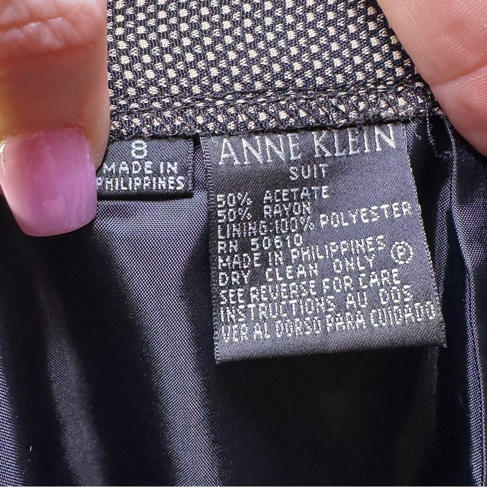 Anne Klein Career Charcoal Pencil Skirt Size 8 Classic Timeless Office - Picture 6 of 6